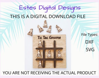 Tic Tac Gnome Digital Download, Valentine's SVG and DXF Instant Download File, Valentine's Gift Idea, File Only, Laser Cutter File