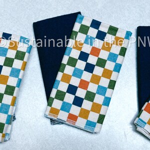 Toalhas sem papel - Toalhas sem papel - Xadrez multicolorido