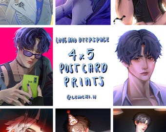 Love and Deepspace 4x5 Photocard prints