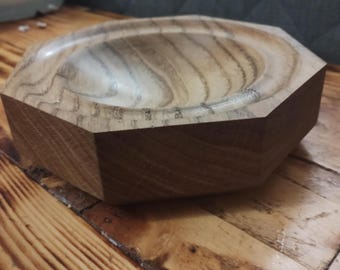 Handmade oak bowl
