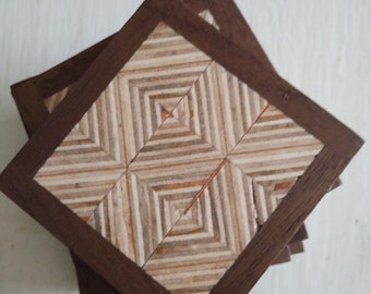 Handmade wooden coasters