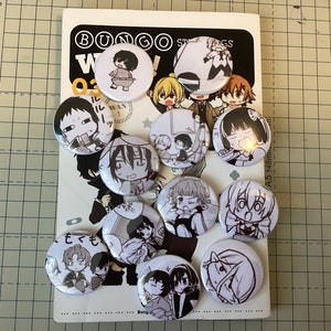 Wan BSD anime cartoon kawaii button pins