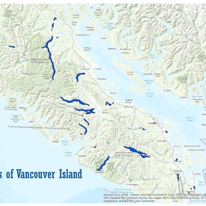 45 Cartes du lac de l’île de Vancouver Silhouette Contour Frontière Géographie Ensemble SVG Vector Télécharger
