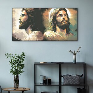 Portraits Of Jesus Christ, Christian Wall Art, Religious Canvas Art, Christian Canvas Painting, Christian Wall Decor
