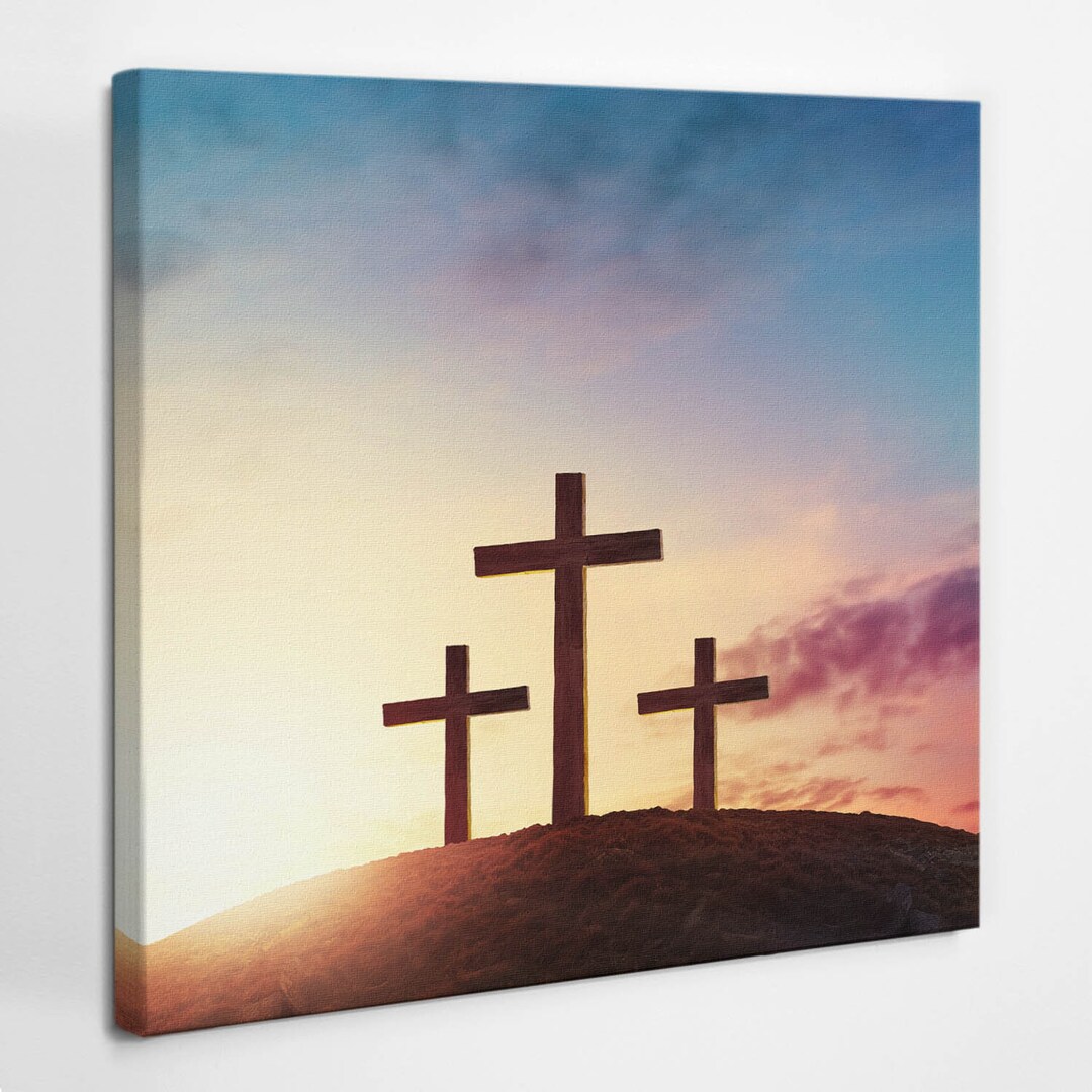 Cross On A Hill Faith Wall Art