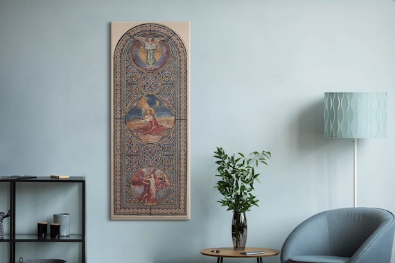 イエスのステンドグラスの窓、キリスト教の壁の装飾、多色のキリスト教