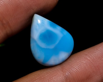 Larimar Pear Shape Cabochon Loose Gemstone 9 Ct. 18X14X4 mm.