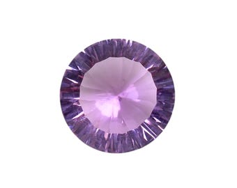 11.1 Ct. Amethyst Round Shape Cut Stone 15X15X9 mm.