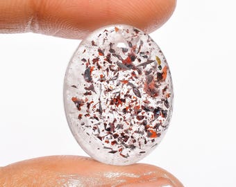 Super Seven Quarz Ovaler Cabochon 22x17x7 mm.