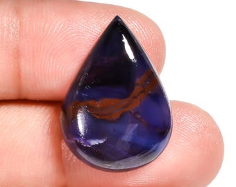 Sugilith-Birnenförmiger Cabochon, loser Edelstein, 22 x 15 x 4 mm.