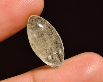 Natural Libyan Desert glass Marquise Shape Cabochon 6 Ct. 19X9X5 mm