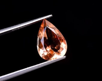 Piedra solar de Oregón talla pera, 2,5 ct, 12 x 8 x 4 mm, MT-448