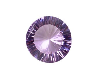 10.1Ct. Amethyst Round Shape Cut Stone 15X15X9 mm.