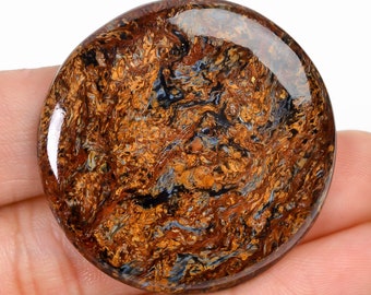Natural Pietersite Round Cabochon (39x39x5 mm)