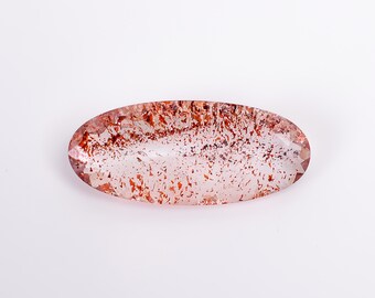 Piedra de cuarzo Super Seven de 8,5 quilates, tallada en forma ovalada, 25 x 11 x 5 mm.