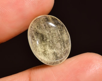 Natural Libyan Desert glass Oval Shape Cabochon 7.5 Ct. 16X12X6 mm.