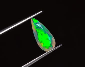 Natural Ethiopian Opal Pear Cut Stone 13X6X3 mm.