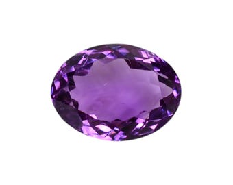 5.2Ct. Amethyst Oval Shape Cut Stone 13X10X6 mm.