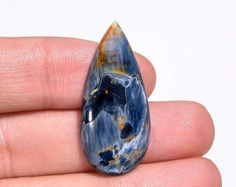 Natural Pietersite Pear Shape Cabochon Loose Gemstone 14 Ct. 33X15X4 mm S-1258