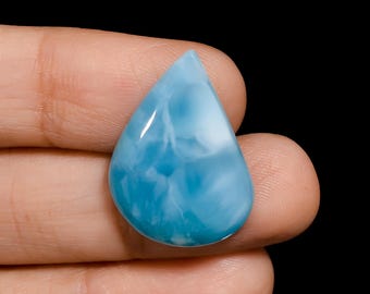 Larimar Pear Shape Cabochon 13.5 Ct. 25X18X5 mm