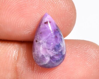 Sugilite Pear Shape Cabochon Loose Gemstone 13X8X4 mm.