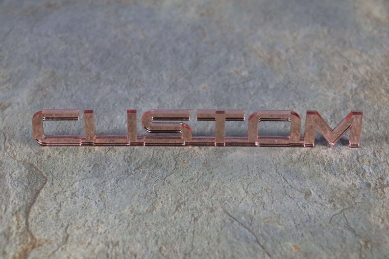 Personalised Custom Car Badge Car Emblem Mounted Decal | Etsy