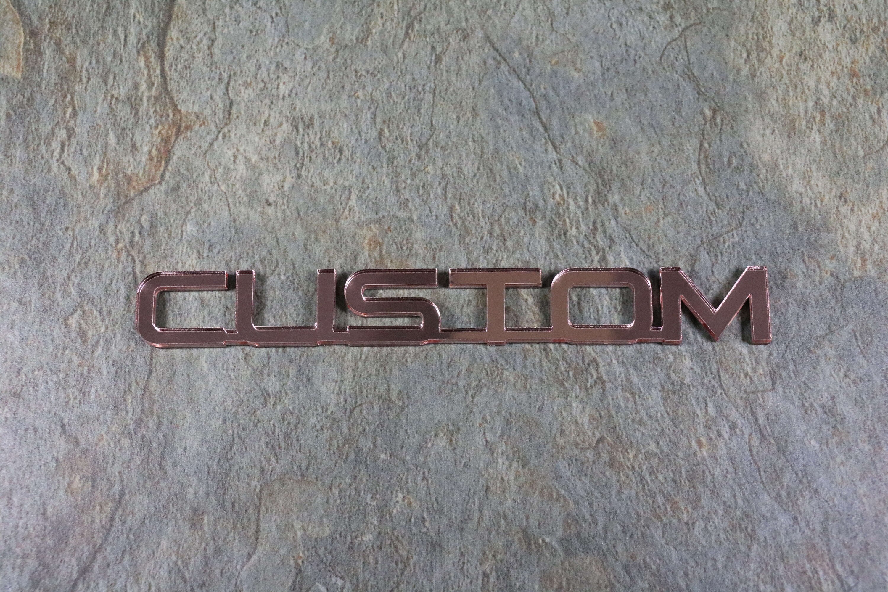Personalised Custom Car Badge Car Emblem Mounted Decal Etsy