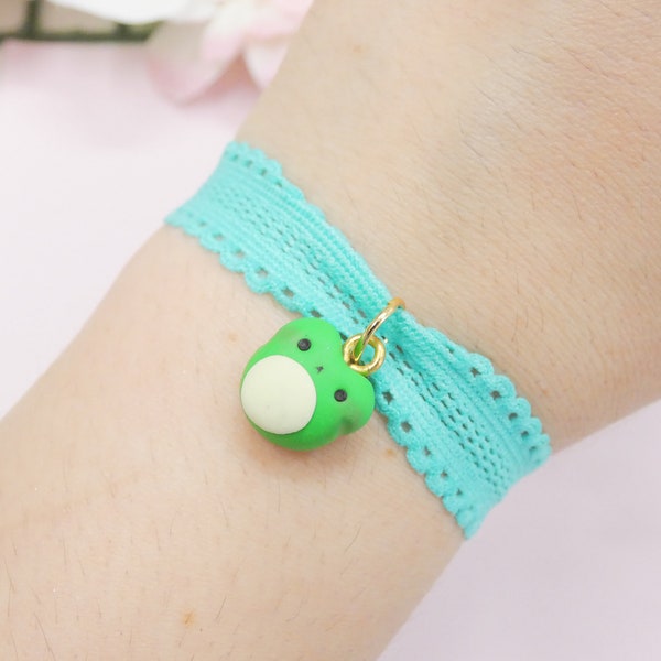 Bracelet grenouille - bracelet grenouille kawaii - élastique pour cheveux