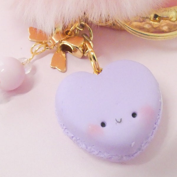 Porte-clés macarons - porte-clés kawaii - porte-clés en pâte polymère - porte-clés mignon