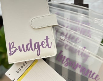 Personalized Budget Binder With Cash Envelopes, A6 Budget Planner, Cash Savings Binder, Cash Envelope System, Cash System Binder