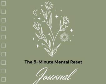 5-Minute Mental Reset Journal- STARTER RESET BUNDLE