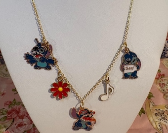 Disney Stitch Charm Necklace