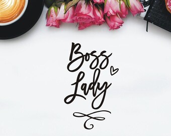 Boss Lady SVG Cut File: T-Shirt Design, Cricut & Silhouette (Digital Download)
