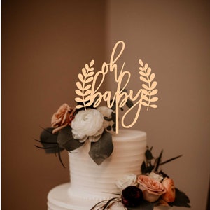 Oh Baby cake topper svg, Oh baby sign svg, Baby Shower svg, Descarga instantánea, Baby svg para cricut y silueta, Oh Baby svg, Revelación de género