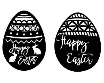 Easter Egg SVG Laser Cut File for Glowforge - Etsy