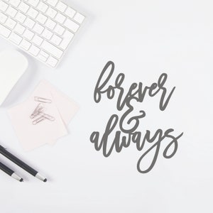 Forever and Always SVG, dxf, png  Digital Cut File, Wedding Forever and Always Cake Topper svg, dxf, png, Forever and Always tshirt svg.