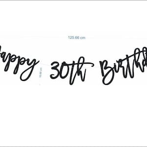 30歳のお誕生日おめでとうバナー svg、バナーカットファイル、30歳のバナー svg、誕生日バナー svg、カット用バナーファイル、バナー cricut