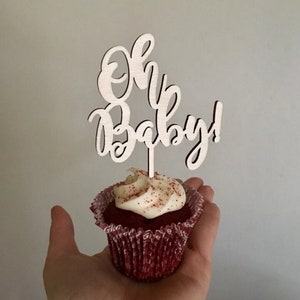Oh Baby Cupcake Topper SVG Baby Shower Party svg , Plotterdatei , Plotterdatei , Plotterdatei , Cricut, Glowforge