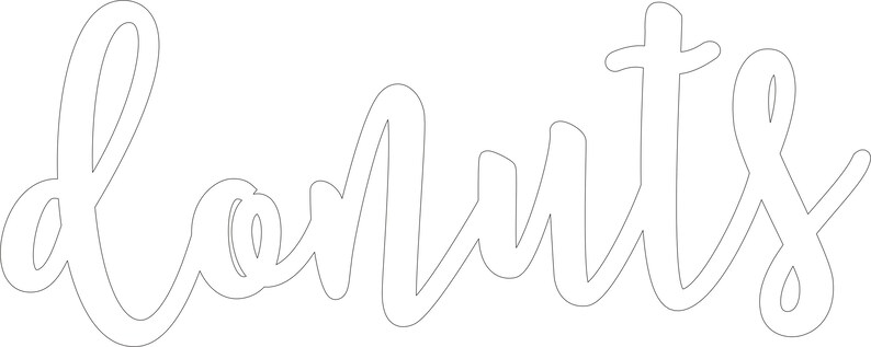 Donuts SVG Cut File: Donut Sign, Birthday Decor (digital Download) - Etsy