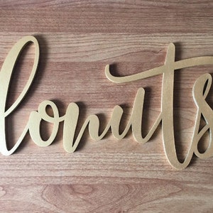 Free Donuts SVG, Donut Sign File, Donuts Cut File, Donut Wall Sign ...