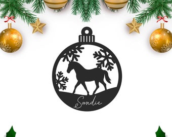 Horse Christmas Ornament SVG: Horse Lover Cutting File (Digital Download)