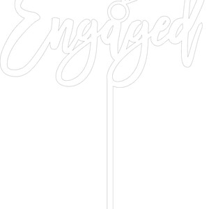 Engaged Cake Topper SVG, Diamond Ring Topper Svg, Cake Decoration ...