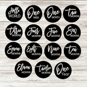 Baby Meilenstein Runden SVG, Baby Monatliche Meilenstein Runden SVG Glowforge, Baby Cricut Cut Datei, digitale Datei Baby Meilensteine