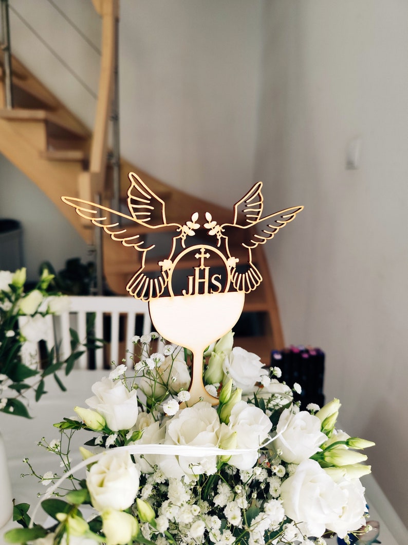Holy Communion Centerpiece, Communion Bundle Topper File, Cake Topper ...