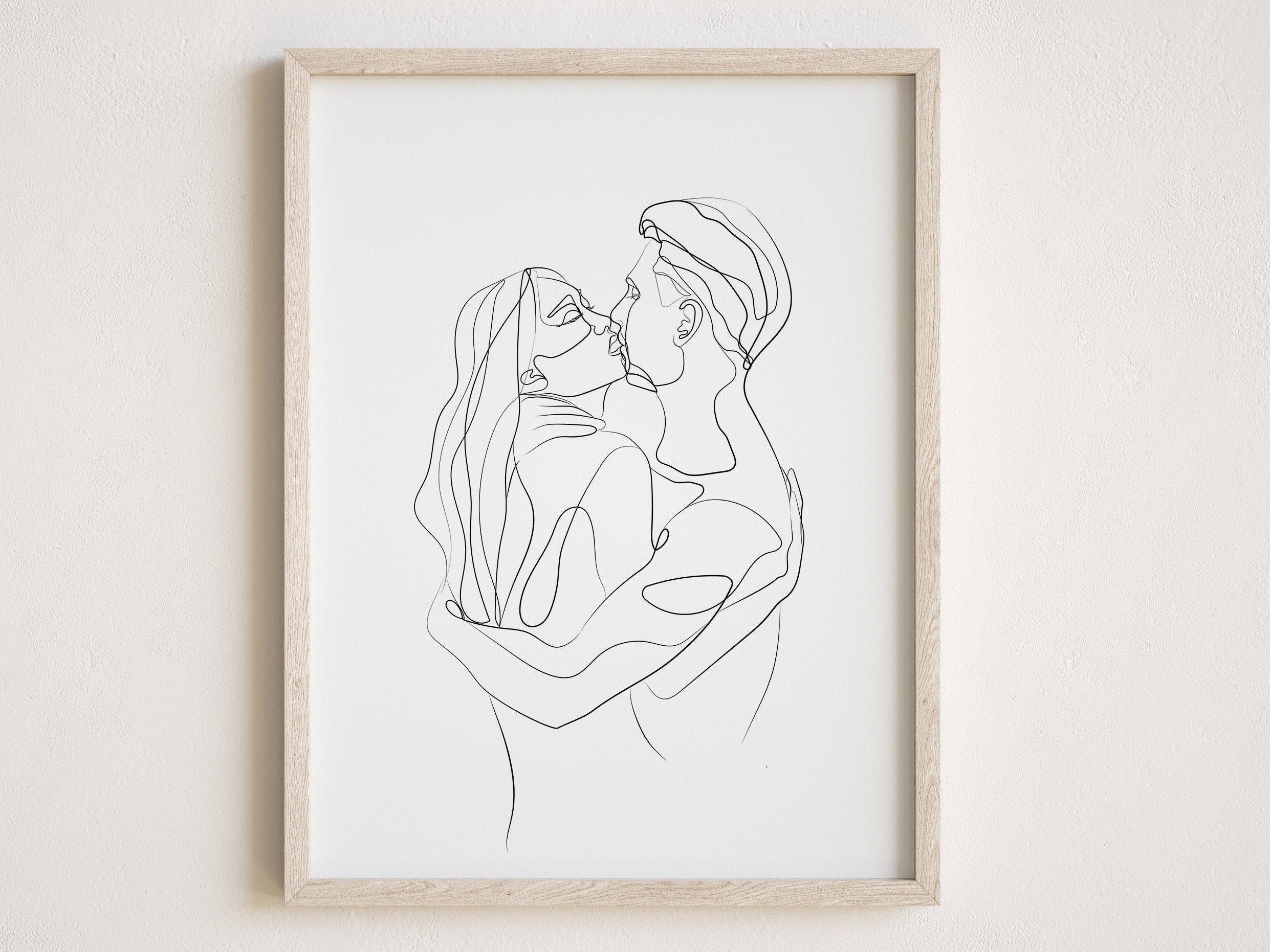 Dessin Un Seul Trait Couple
