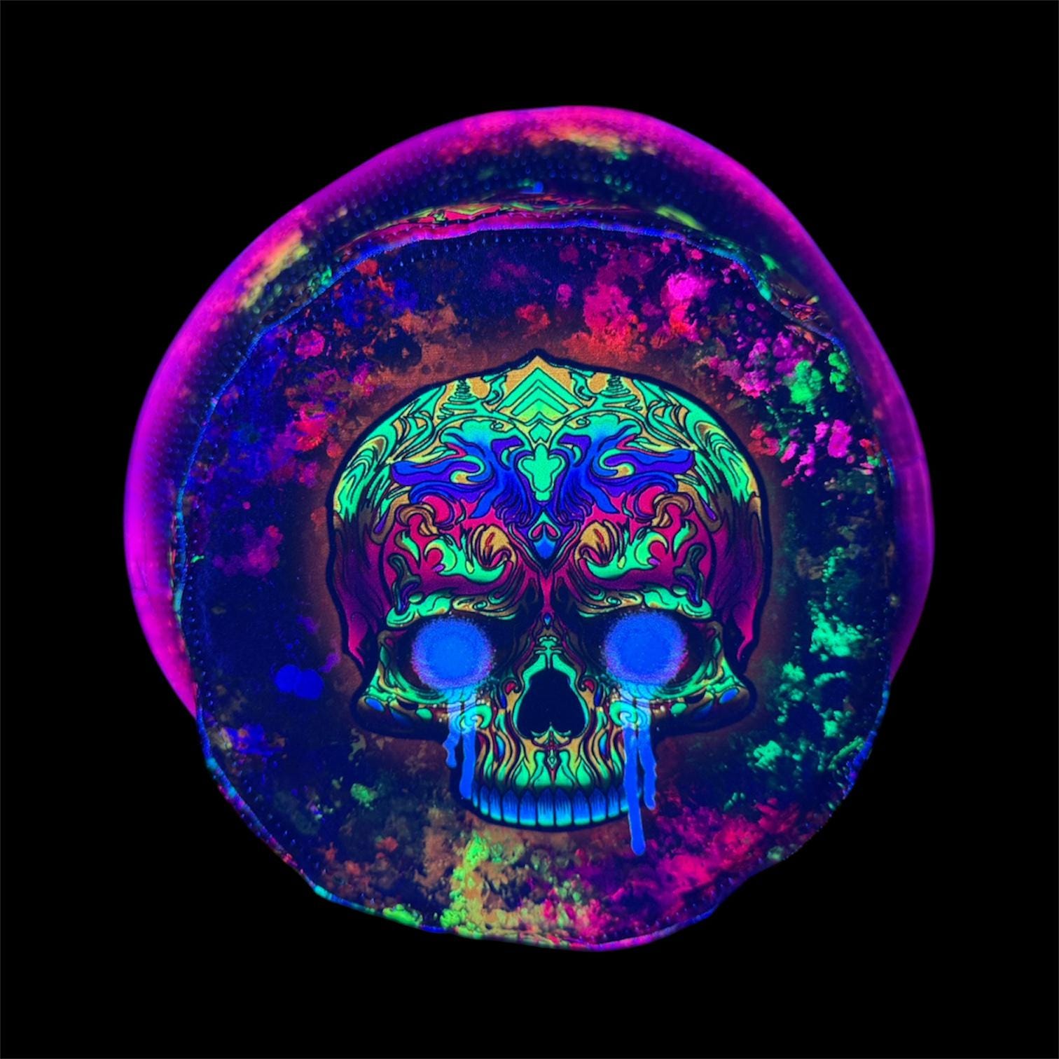 Skull Bucket Hat UV Reactive Glow-in-the-dark Style for  display picture 3