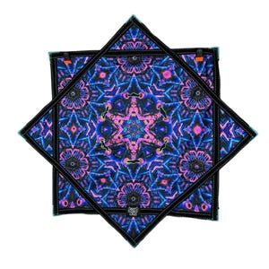 Portals UV Reactive Star: Juguete de flujo hipnótico de doble cara para festivales de música