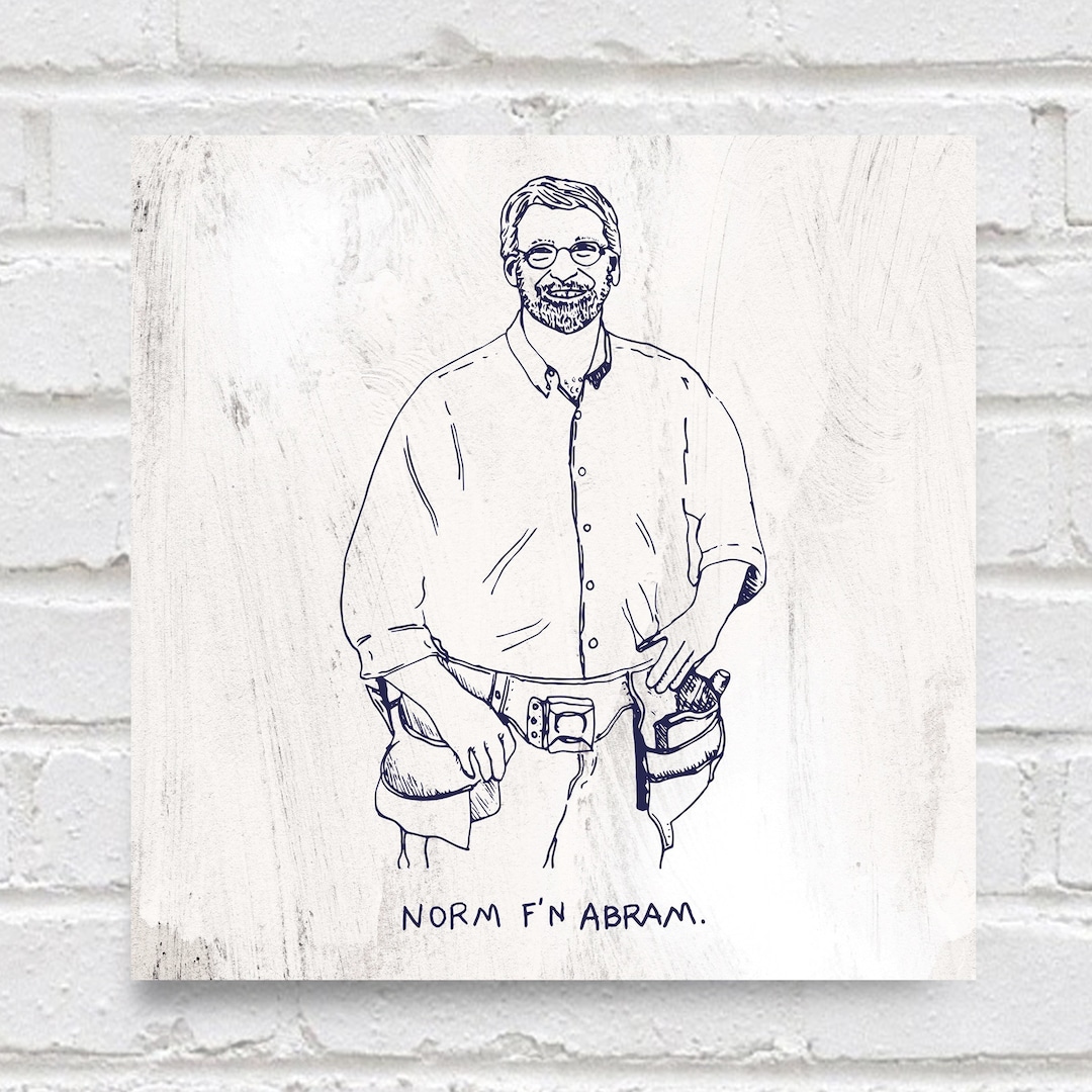 Norm Abram Illustration Print This Old House - Etsy