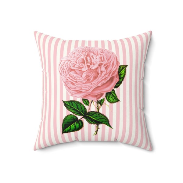 Pink Flower Pillow Etsy