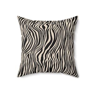 Zebra print pillow, Grandmillennial home decor